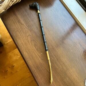 Concord Italy Handcrafted Golf Shoe Horn Made in Italy Carved Dog Head brass
